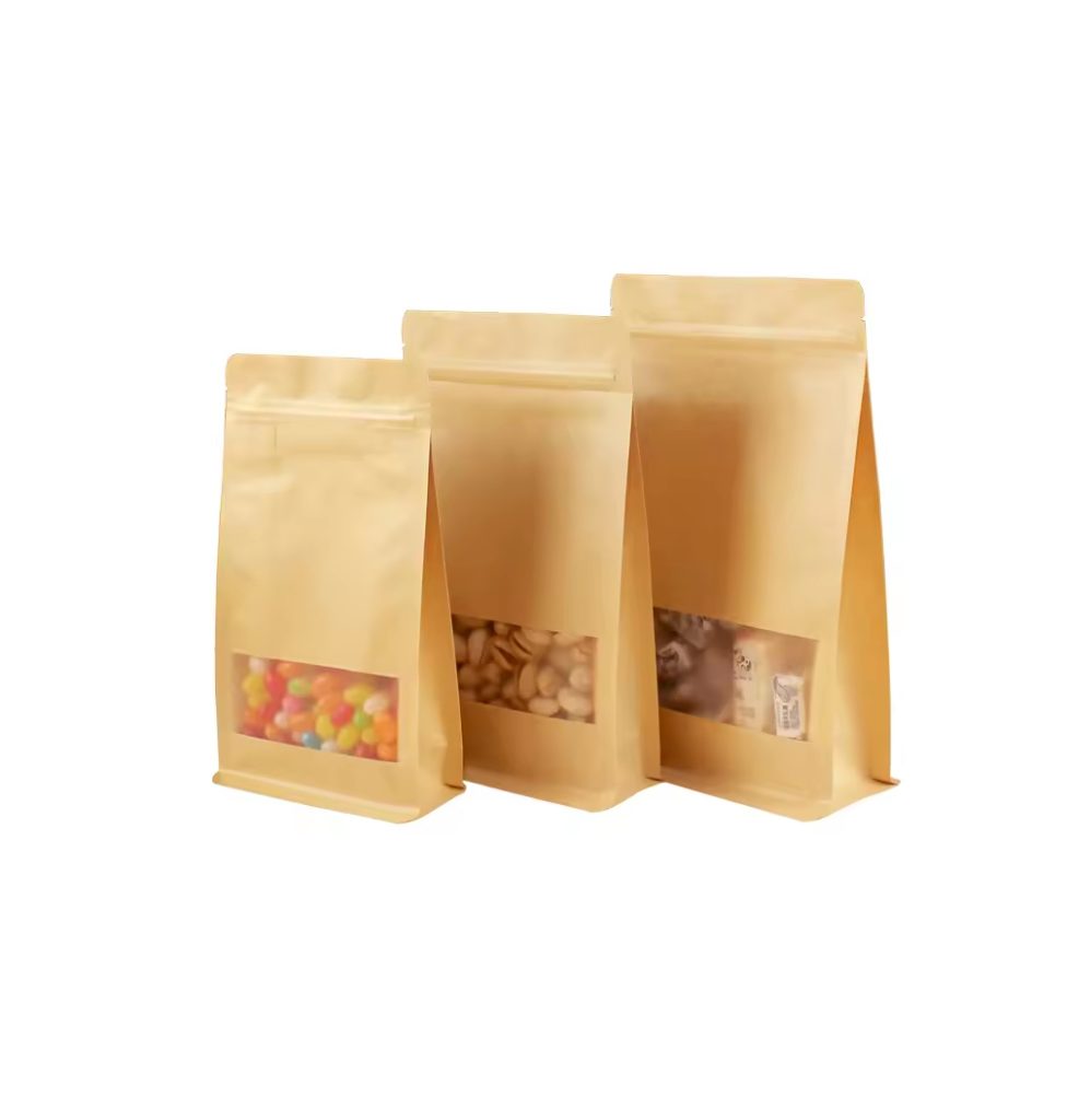 side gusset flat bottom pouches