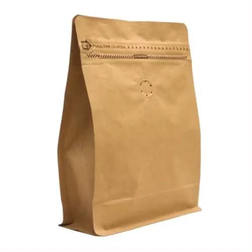 Air Valve Brown Side Gusset Coffee Pouches,Side Gusset Zip Pouches Wholesale For Food