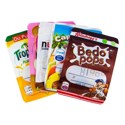 Flat Plastic Pouches For Food,Zip Lock Lay Flat Pouches