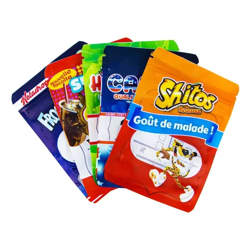 Flat Plastic Pouches For Food,Zip Lock Lay Flat Pouches