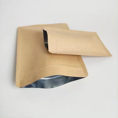 Compostable Kraft Flat Pouches,Flat Zip Barrier Pouches Wholesale,Flat Food Pouches