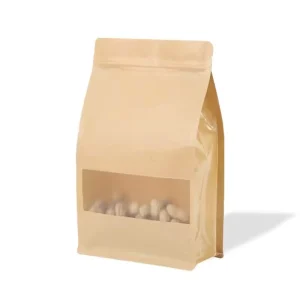Eco Friendly Stand Up Bags And Pouches,Window Brown Stand Up Pouches,Coffee Stand Up Pouches