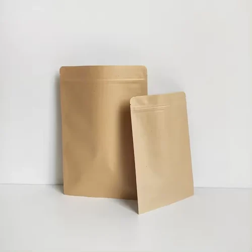 Compostable Kraft Flat Pouches,Flat Zip Barrier Pouches Wholesale,Flat Food Pouches
