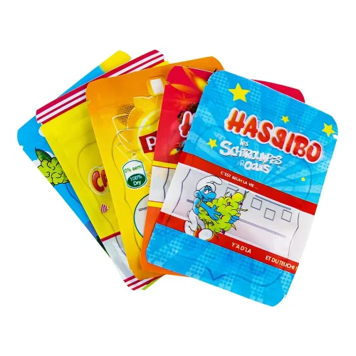 Flat Plastic Pouches For Food,Zip Lock Lay Flat Pouches