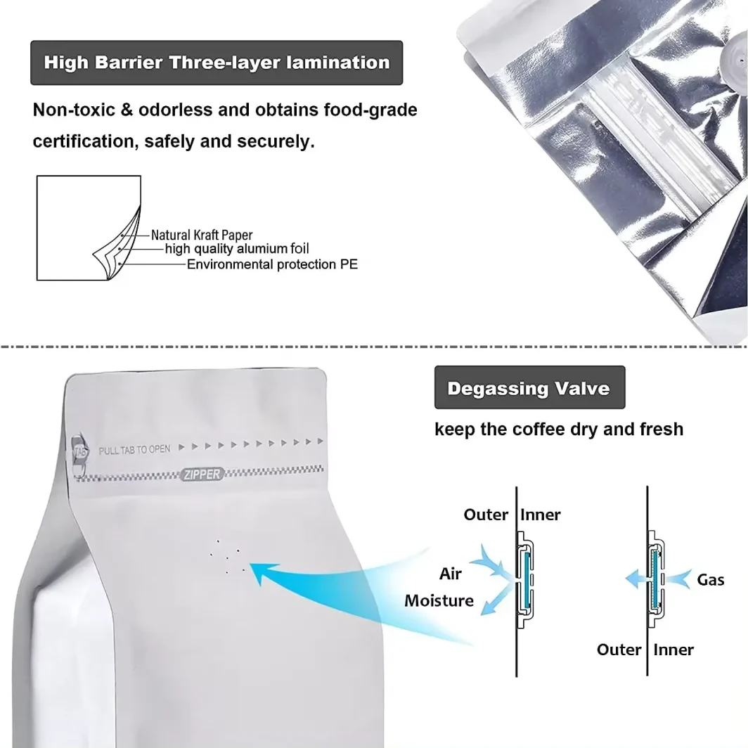 Plastic Side Gusset Coffee Pouches With Valve,Recyclable Side Gusset Zipper Pouches Wholesale