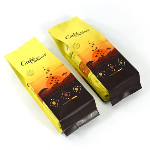 Biodegradable Side Gusset Pouches, Coffee Packaging Stand Up Pouches