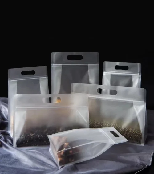 Clear Stand Up Pouches, Side Gusset Pouches Eco Friendly