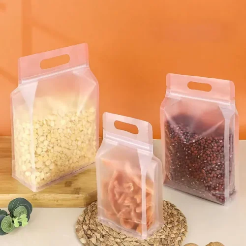 Clear Stand Up Pouches, Side Gusset Pouches Eco Friendly