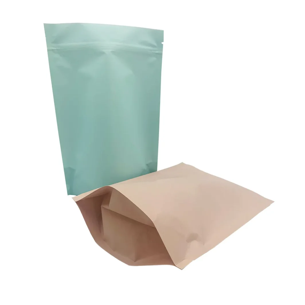 PLA Compostable Stand Up Pouches Zipper Bag For Food