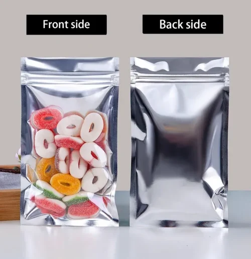 Clear Foil Stand Up Pouches For Food Packaging