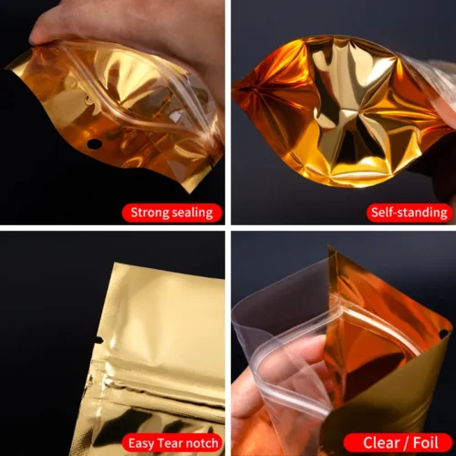 Clear Metallized Stand Up Pouches