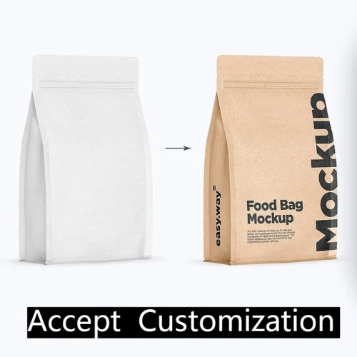 Custom Printed Kraft Stand Up Pouches