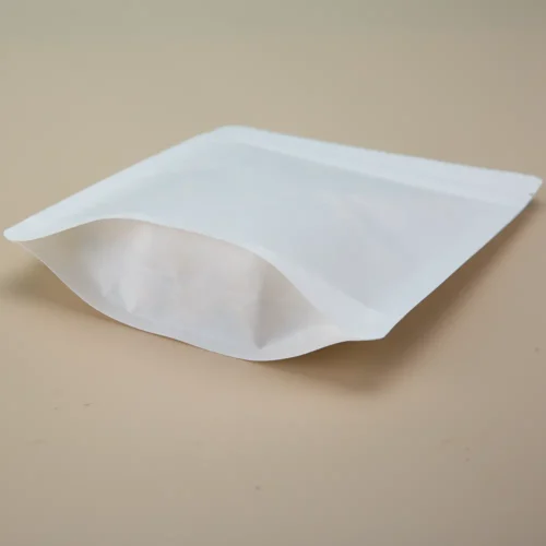 Frosted Biodegradable Stand Up Pouches With Zipper