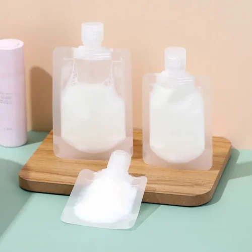 Frosted Stand Up Pouches With Flip Spout For Liquid