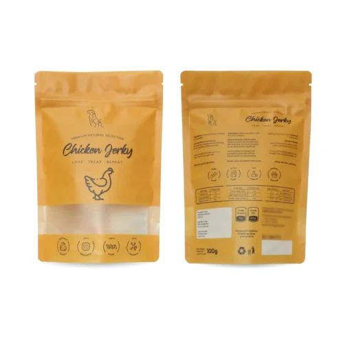 Frosted Stand Up Pouches With Window For Cookie