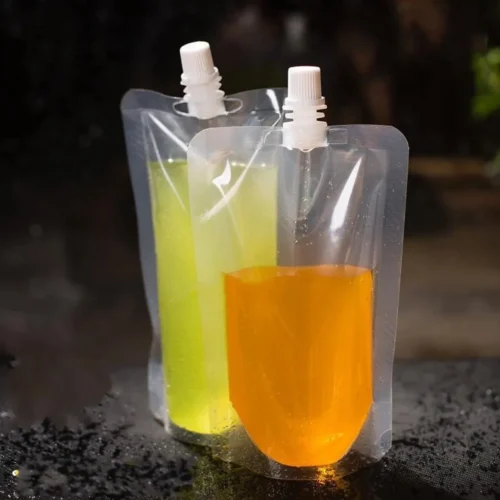 Spouted Liquid Clear Plastic Stand Up Pouches