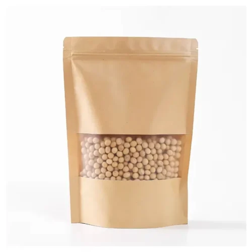 Kraft Stand Up Pouches With Window