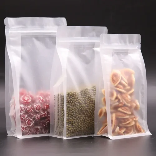 Matte Stand Up Pouches Side Gusset Bags