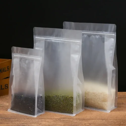 Matte Stand Up Pouches Side Gusset Bags