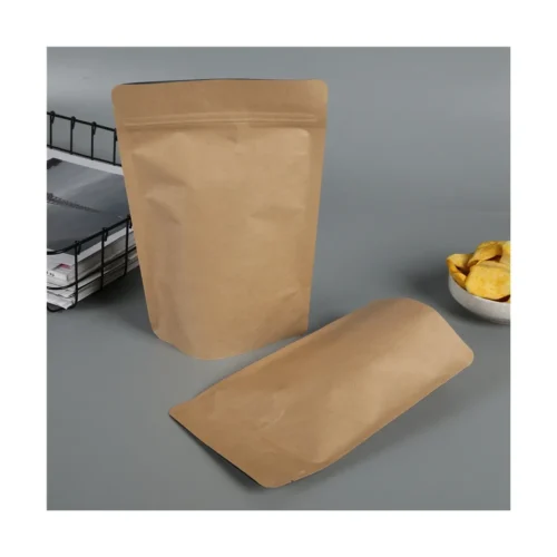 Metallized Kraft Stand Up Pouches With Window