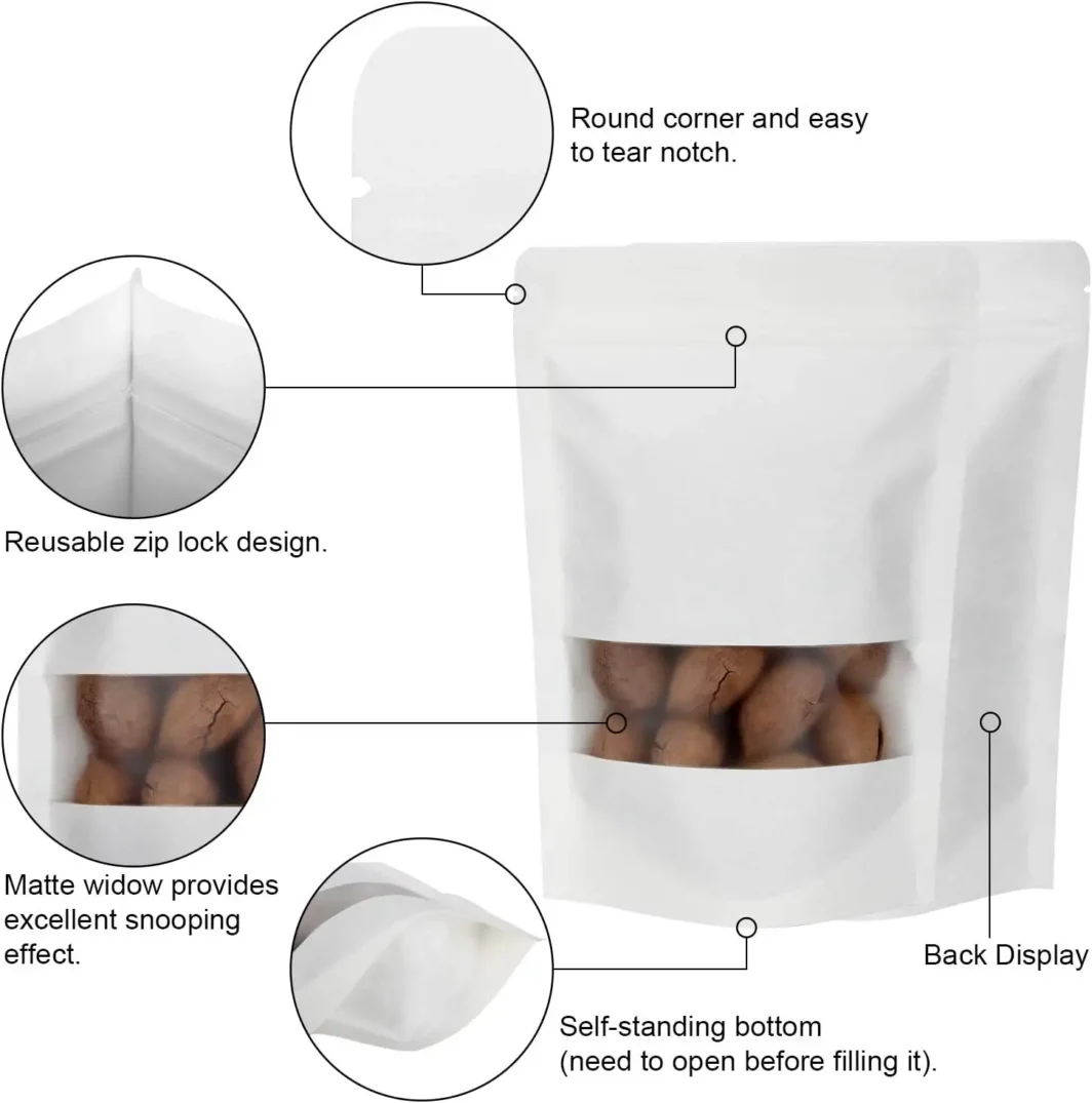 zipper Paper Pouch with window