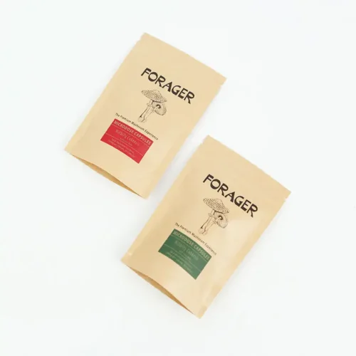 brown kraft pouch