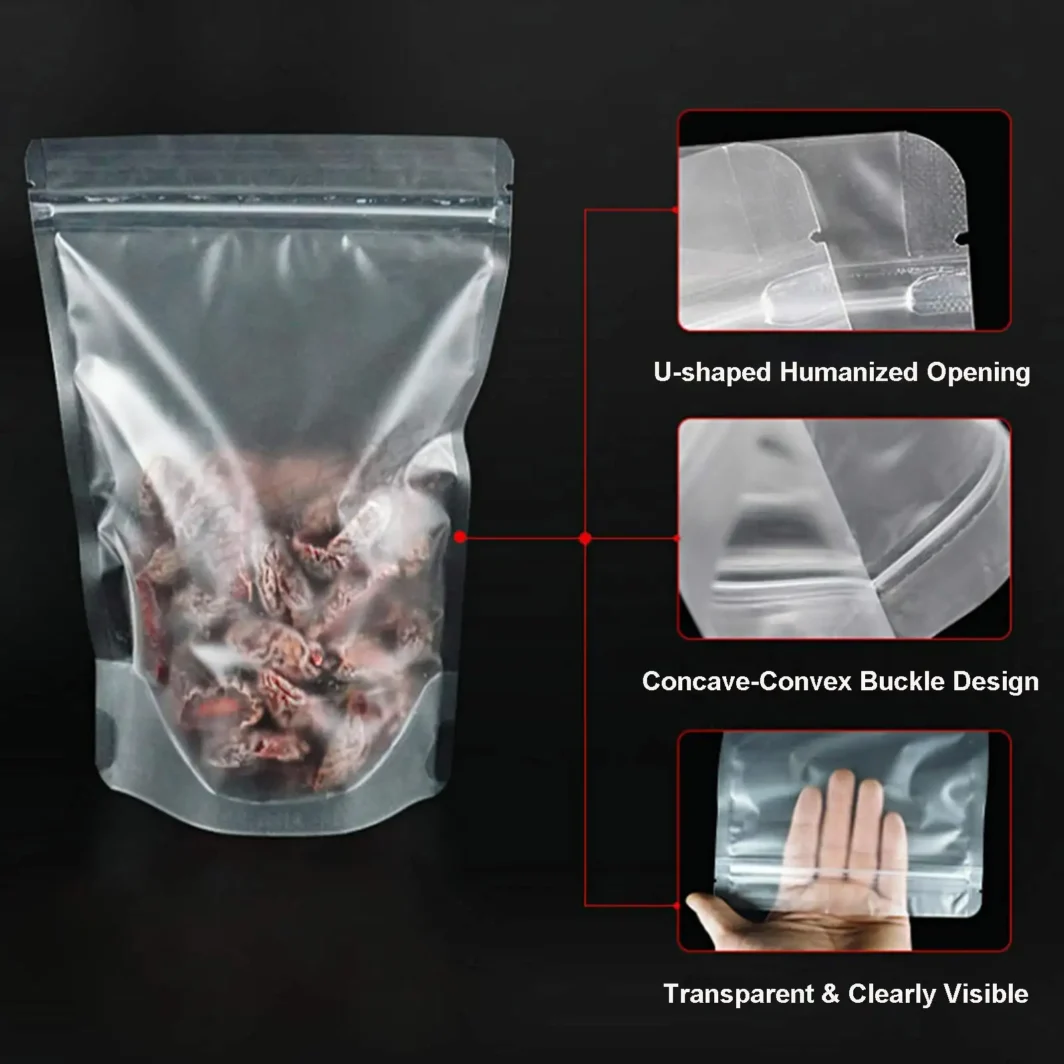matte stand up barrier pouches