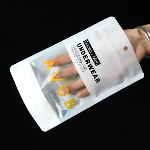 pouch with clear window