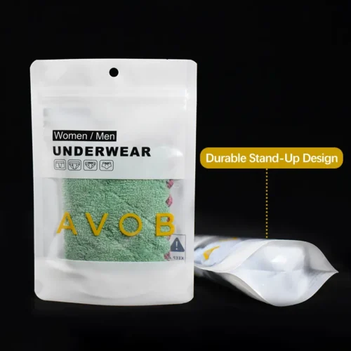 pouch with clear window