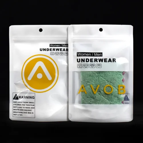 pouch with clear window