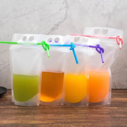 Clear Drink Pouches Wholesale