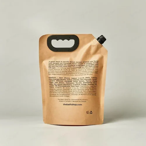 Custom Pouches Packaging With Handle