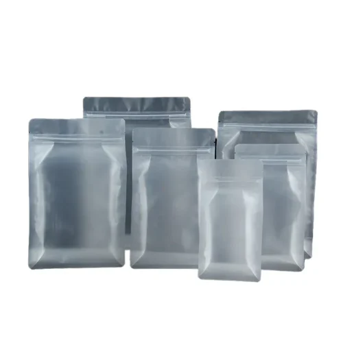Matte Transparent Pouch With Zipper